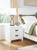 Ashley Binterglen White Nightstand