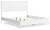 Ashley Binterglen White King Panel Bed, Dresser and 2 Nightstands
