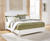 Ashley Binterglen White King Panel Bed with Dresser and Nightstand
