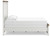Benchcraft Savonport White Brown King Panel Bed, Dresser and Chest