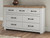 Ashley Savonport White Brown Queen Panel Bed with Storage, Dresser and Nightstand B4615B14/B4615/31/92