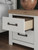Ashley Savonport White Brown Queen Panel Bed with Storage, Dresser and Nightstand B4615B14/B4615/31/92