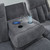 Ashley Greely Bend Steel Power Reclining Sofa with Drop Down Table