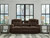 Ashley Greely Bend Steel Power Reclining Sofa with Drop Down Table