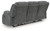 Ashley Greely Bend Steel Power Reclining Sofa with Drop Down Table