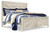 Ashley Bellaby Whitewash King Crossbuck Panel Bed