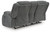 Ashley Greely Bend Chocolate Power Reclining Loveseat with Console