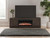 Ashley Cayboni Black 71" TV Stand with Electric Fireplace