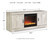 Ashley Bellaby Whitewash 63" TV Stand with Fireplace
