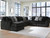 Ashley Midnight-Madness Chocolate 6-Piece Sectional with Chaise