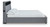 Ashley Cayberry Gray King Upholstered Bed with Wireless Audio