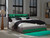 Ashley Cayberry Gray King Upholstered Bed with Wireless Audio