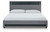 Ashley Cayberry Gray King Upholstered Bed with Wireless Audio
