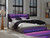 Ashley Cayberry Gray King Upholstered Bed with Wireless Audio