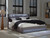 Ashley Cayberry Gray King Upholstered Bed with Wireless Audio