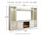 Ashley Bellaby Whitewash 4-Piece Entertainment Center with Fireplace