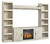 Ashley Bellaby Whitewash 4-Piece Entertainment Center with Electric Fireplace