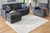 Ashley Lambworth Gray Cream 5'3" x 7' Rug