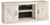 Ashley Bellaby Whitewash 4-Piece Entertainment Center