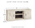 Ashley Bellaby Whitewash 4-Piece Entertainment Center
