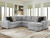 Benchcraft Lakepoint Nickel 2-Piece Sectional with Chaise