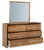 Ashley Dressonni Brown Dresser and Mirror