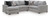 Benchcraft Lakepoint Nickel 2-Piece Sectional with Chaise 66804/03/48