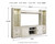 Ashley Bellaby Whitewash 4-Piece Entertainment Center W331/24(2)/27/68