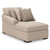 Benchcraft LadyMae Twill 5-Piece Sectional with Chaise