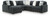 Ashley Midnight-Madness Chocolate 5-Piece Sectional with Chaise 98104/17/46(2)/64/77