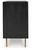 Ashley Tayner Black Gold Finish Accent Cabinet