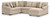 Benchcraft LadyMae Twill 4-Piece Sectional with Chaise 59404/16/34/56/77