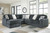 Ashley Midnight-Madness Gunmetal 5-Piece Sectional with Chaise 98105/16/46(2)/65/77