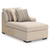 Benchcraft LadyMae Twill 3-Piece Sectional with Chaise
