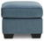 Ashley Cashton Blue Ottoman