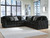 Ashley Midnight-Madness Chocolate 5-Piece Sectional