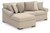 Benchcraft LadyMae Twill 2-Piece Sectional with Chaise