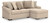 Benchcraft LadyMae Twill 2-Piece Sectional with Chaise