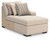 Benchcraft LadyMae Twill 2-Piece Sectional with Chaise