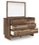Ashley Zadilyn Brown Dresser and Mirror