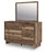 Ashley Zadilyn Brown Dresser and Mirror