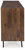 Ashley Dreggan Brown Gold Finish Accent Cabinet