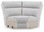 Ashley Grafton Pike Pearl Ash 7-Piece Reclining Sectional with Storage Consoles