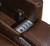 Ashley Dreamer Caramel Power Reclining Sofa with Audio Seating