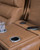 Ashley Dreamer Caramel Power Reclining Sofa with Audio Seating