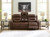 Ashley Dreamer Caramel Power Reclining Sofa with Audio Seating