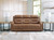 Ashley Dreamer Brown Power Reclining Sofa with Audio Seating