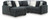 Ashley Midnight-Madness Onyx 4-Piece Sectional with Chaise 98103/66/77/17/34