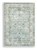 Ashley Ladstoney Teal Beige Ochre 5' x 7' Memory Foam Area Rug