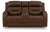 Ashley Dreamer Brown Power Reclining Loveseat with Audio Seating
